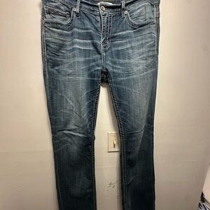 BKE Aiden Bootleg Blue Jeans 34L